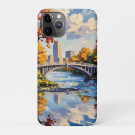 Indianapolis White Bridge Over the White River  iPhone 11 Proケース