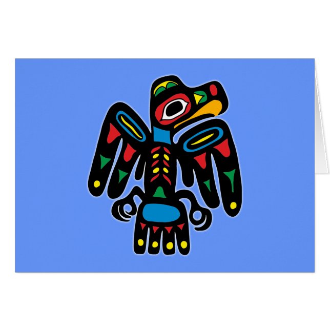 Indianer Native American Rabe raven (正面横)