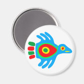 Indianer native american Vogel bird マグネット (正面/裏面)