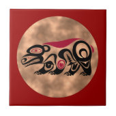 Indianer Schild Native American shield タイル (正面)