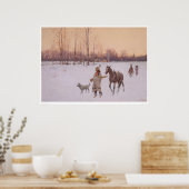 Indians in the Snow (0565A) ポスター (キッチン)