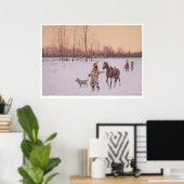 Indians in the Snow (0565A) ポスター (ホームオフィス)