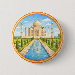 India's Taj Mahal 缶バッジ