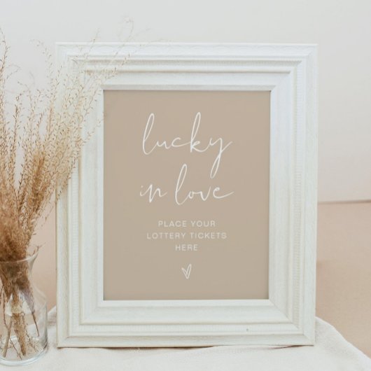 INDIE ボヘミアンのアーストーンカラー ラッキーインラブ サイン