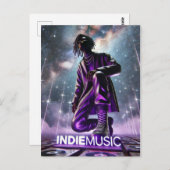 indieMusic紫–1 ポストカード (正面/裏面)