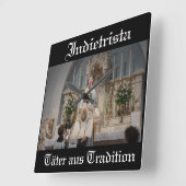 Indietrista - Täter aus Tradition スクエア壁時計 (傾斜)