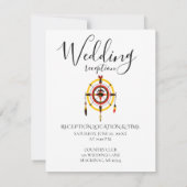 Indigenous Bear Medicine Wheel Wedding 招待状 (裏面)