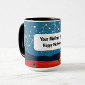 Indigenous Night Starlit Campfire Constellation マグカップ (正面左)