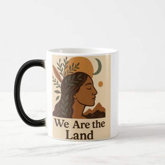 Indigenous Peoples’ Day Mug | Boho Earthy Coffee G モーフィングマグカップ (左)