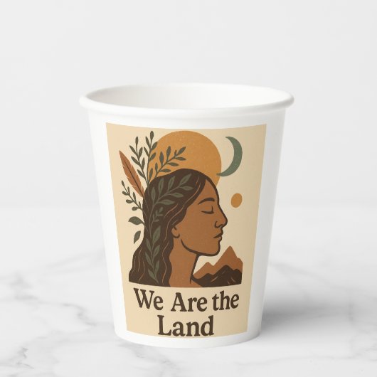 Indigenous Peoples’ Day Mug | Boho Earthy Coffee G 紙コップ (正面)