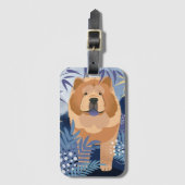 INDIGOなめらかなチャウ荷物タグ ラゲッジタグ (正面縦)