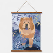 INDIGOなめらかなチョウぶら下がったのタペストリー 吊り下げ型タペストリー (正面)