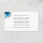 IndigoフローラメイソンのJAR情報カード エンクロージャーカード (裏面)