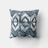 Indigo抽出 – 幾何学模様 クッション (裏面)