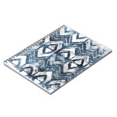 Indigo抽出 – 幾何学模様 ノートブック (左側)