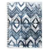 Indigo抽出 – 幾何学模様 ノートブック (正面)