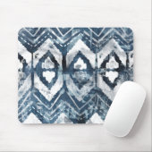 Indigo抽出 – 幾何学模様 マウスパッド (マウス)