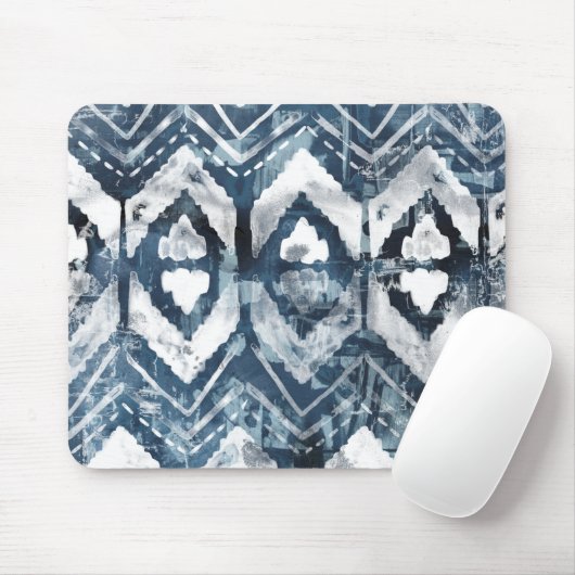 Indigo抽出 – 幾何学模様 マウスパッド (マウス)
