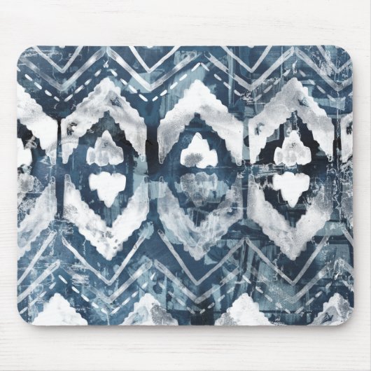 Indigo抽出 – 幾何学模様 マウスパッド (正面)