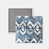 Indigo抽出 – 幾何学模様 マグネット (正面/裏面)