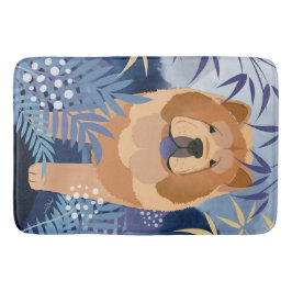 INDIGO滑らかなチョウクレートパッド バスマット