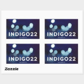 indigo22 長方形シール (シート)