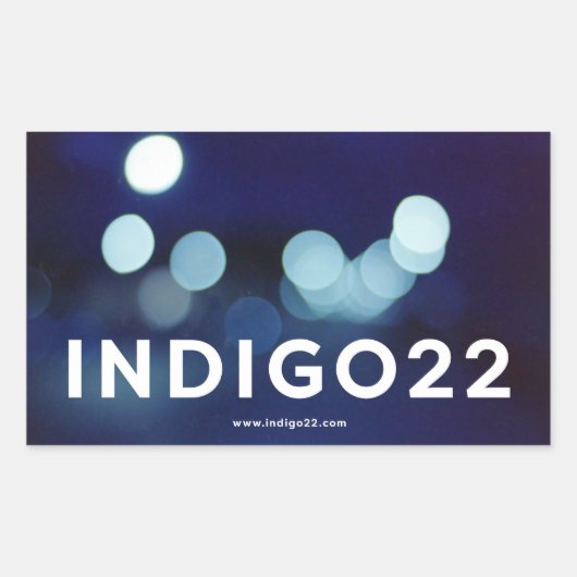 indigo22 長方形シール (正面)