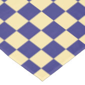 Indigo and butter checkerboard pattern テーブルクロス (アングル)