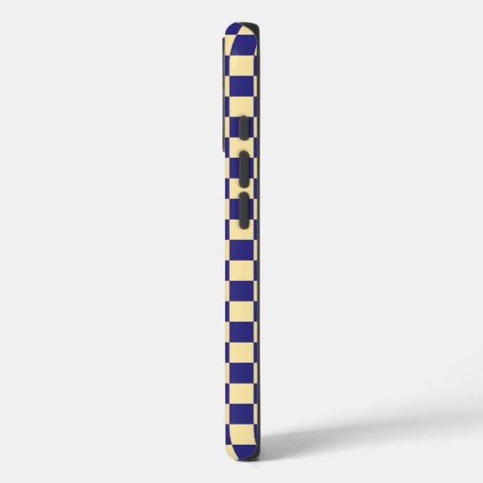 Indigo and butter checkerboard pattern Case-Mate iPhoneケース (裏面 / 左)