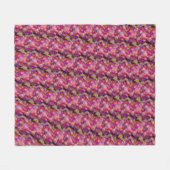 indigo and purple artwork フリースブランケット (正面(横))