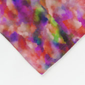 indigo and purple artwork フリースブランケット (角)