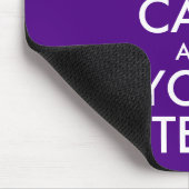 Indigo and White 保 Calm and Your Text マウスパッド (コーナー)