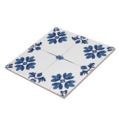 Indigo Azulejo Blue Portuguese Lisbon Decorative タイル (側面)