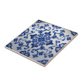 Indigo Azulejo Blue Portuguese Lisbon Talavera  タイル (側面)