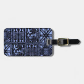 Indigo Batik Quilt - Blue ラゲッジタグ (正面横)