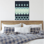 Indigo Beauty Shibori Canvas Print キャンバスプリント (インサイチュ (寝室))