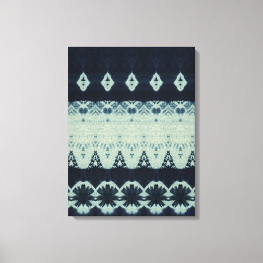 Indigo Beauty Shibori Canvas Print キャンバスプリント (正面)