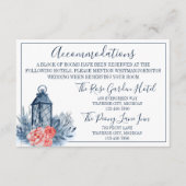 Indigo Blissフローラステムランタン宿泊施設 エンクロージャーカード (正面)