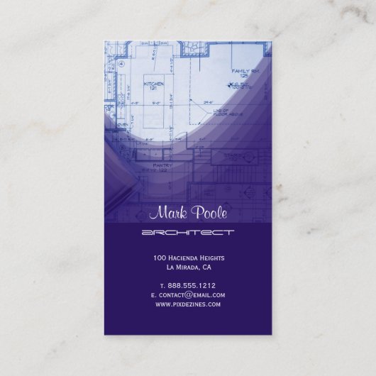 Indigo Blue Architect名刺 名刺 (裏面)