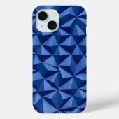 Indigo Blue iPhone Case with Bold 3D Texture Case-Mate iPhoneケース (裏面)
