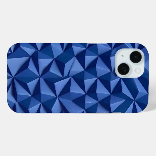 Indigo Blue iPhone Case with Bold 3D Texture Case-Mate iPhoneケース (裏面 (横))