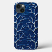 Indigo Branch Texture iPhone Case Design Case-Mate iPhoneケース (裏面)