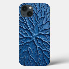 Indigo Branch Texture iPhone Case Protective Art iPhone 13ケース