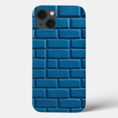 Indigo Brick Design iPhone Case Strong Look Case-Mate iPhoneケース (裏面)