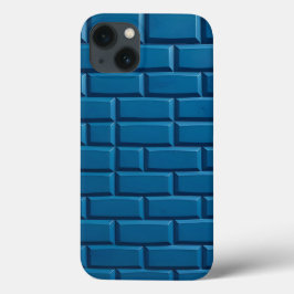 Indigo Brick Design iPhone Case Strong Look iPhone 13ケース