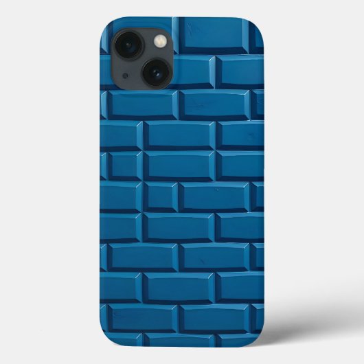 Indigo Brick Design iPhone Case Strong Look Case-Mate iPhoneケース (裏面)