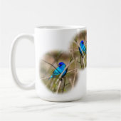 Indigo Bunting Songbird Classic Mug コーヒーマグカップ (左)