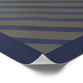 Indigo Currents：テクスチャの抽象芸術フロー ポスター (角)