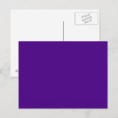 Indigo Dark Purple Trend王室の Color背景 ポストカード (正面/裏面)