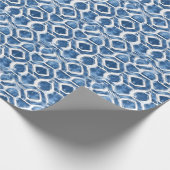 Indigo Geometric Tile Wrapping Paper ラッピングペーパー (角)